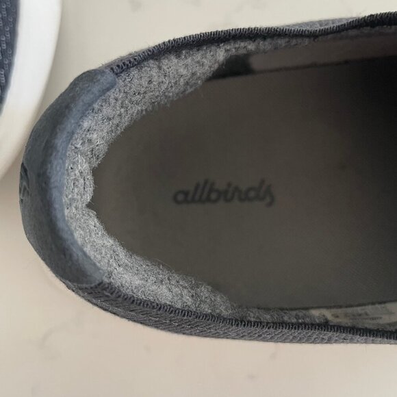 Allbirds Tree Dashers Slip On 0220 RM1 Mesh Wool Sneakers Dark Blue Grey Sz 12.5 - Picture 8 of 13